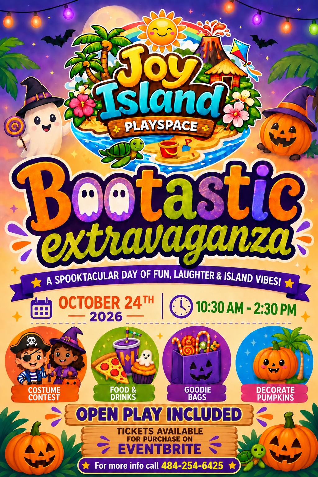 Bootastic Extravaganza Halloween event flyer
